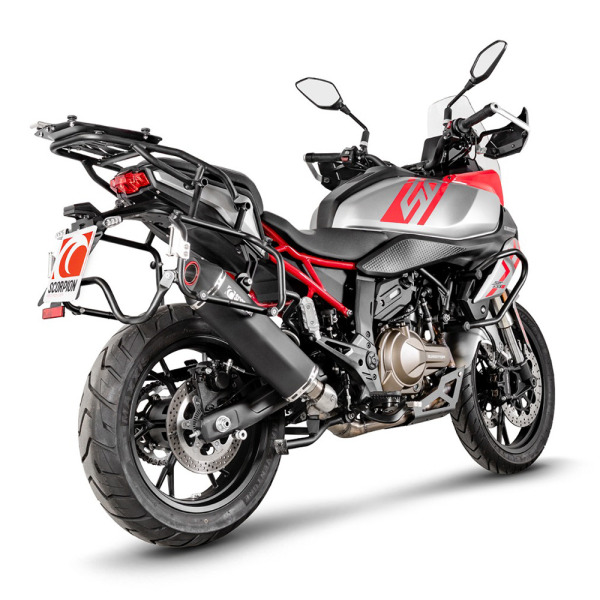 Scorpion Exhaust QJ SRT600S - Black ceramic Serket parallel silencer
